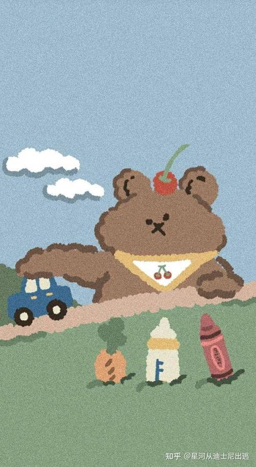 小熊壁纸图片大全可爱,小熊壁纸图片大全，可爱至极的视觉盛宴