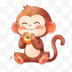 猴子图片大全卡通,萌态可掬的森林精灵