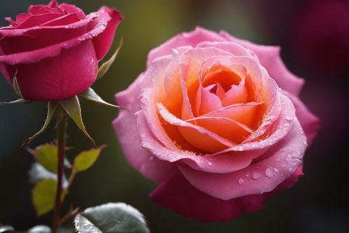 露水玫瑰花图片大全,露水玫瑰花精选图鉴