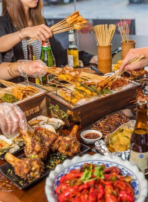 夜宵图片真实,街头美食的诱惑与魅力