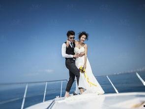 游艇婚纱照图片大全集