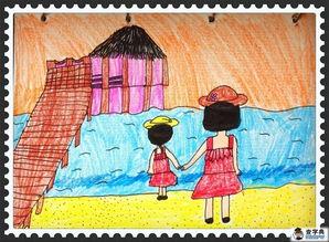 小学生蜡笔画图片大全,小学生蜡笔画作品集锦